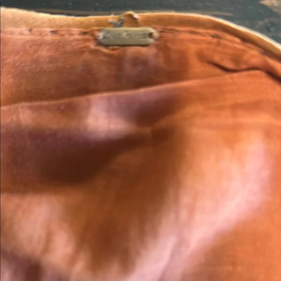 Free People Orange Suede Jacket Asymmetrical Design - Picture 2 of 3